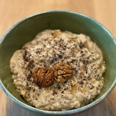 Vanille-Porridge mit gerösteten Maronen
